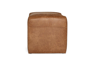 Nora Ottoman - Cognac Leather