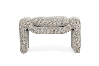 Nora Ottoman - Mottled Taupe