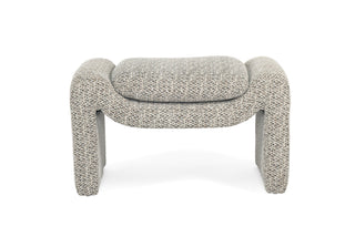 Nora Ottoman - Mottled Taupe