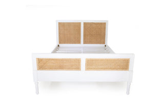 Bella Cane Bed - King Size - White