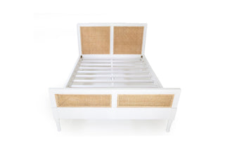 Bella Cane Bed - King Size - White