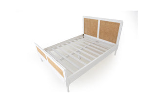 Bella Cane Bed - King Size - White