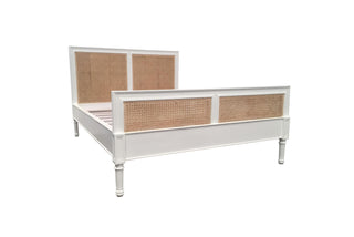 Bella Cane Bed - King Size - White