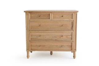 Bella Dresser - 5 Drawer - Weathered Oak