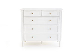 Bella Dresser - White - 5 Drawer