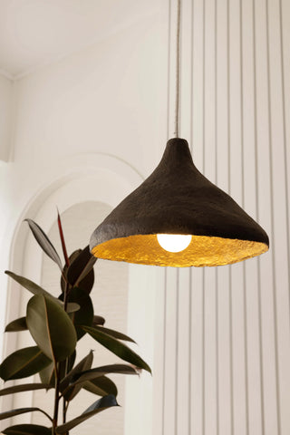 Cone Pendant Light - Charcoal