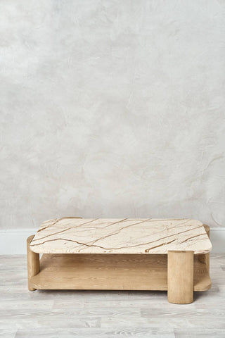 Dawn Marble Coffee Table - 142 x 82cm