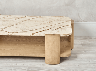 Dawn Marble Coffee Table - 142 x 82cm