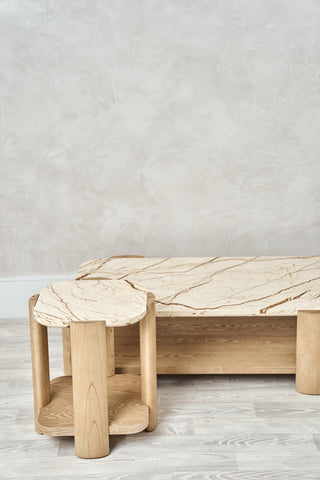 Prague Marble Coffee Table - 142 x 82cm