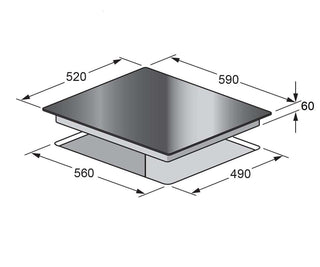 INDUCTION COOKTOP 60 CM