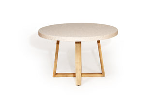 eTerrazzo 1.2m Round Dining Table - Ivory