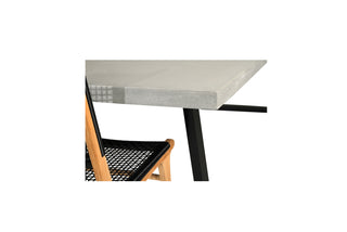 Savannah 3.0m Rectangular Dining Table - Grey & Black