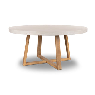 Nova 1.6m Round Dining Table - Beach & Light Honey