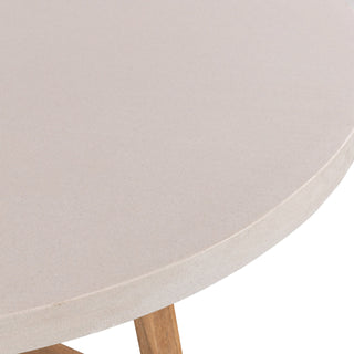 Nova 1.6m Round Dining Table - Beach & Light Honey