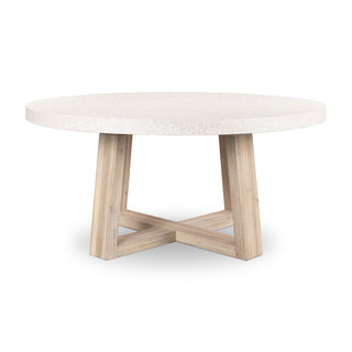 eTerrazzo 1.6m Round Dining Table - Ivory