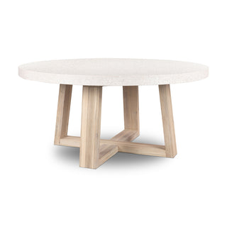 eTerrazzo 1.6m Round Dining Table - Ivory