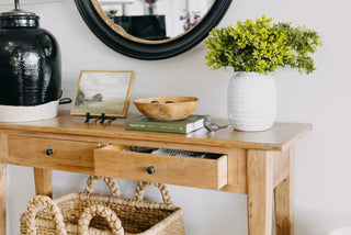 Elm Console Table Two Drawer