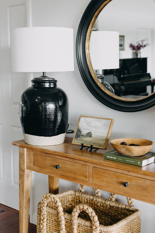 Elm Console Table Two Drawer