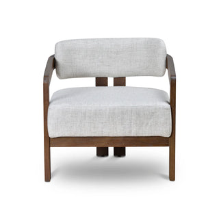 Courtney Linen Armchair - Walnut