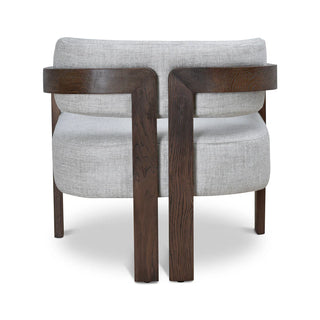 Courtney Linen Armchair - Walnut