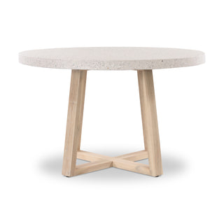 eTerrazzo 1.2m Round Dining Table - Ivory