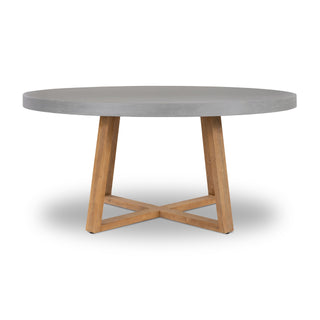 Nova 1.2m Round Dining Table - Grey & Light Honey