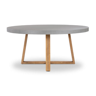 Nova 1.2m Round Dining Table - Grey & Light Honey