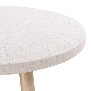 eTerrazzo 1.2m Round Dining Table - Ivory