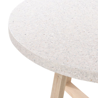 eTerrazzo 1.2m Round Dining Table - Ivory