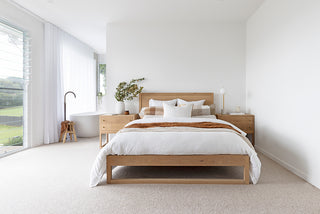 Seaforth Bed - Queen Size - American Oak