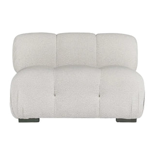 Hugo Fabric Modular Sofa, Armless Chair, Off White