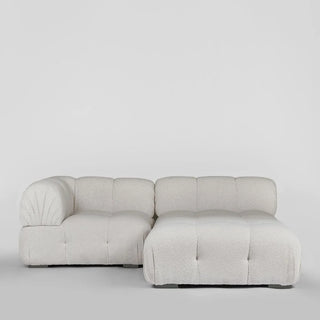 Hugo Fabric Modular Sofa, Armless Chair, Off White