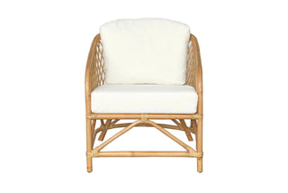 Montego Natural Rattan Lounge Chair with Cushions