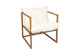 Neve Teak Timber Lounge Armchair