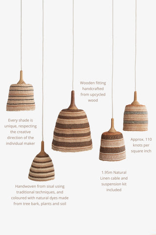 Nomadic Collection - Bespoke Woven Pendant Lights