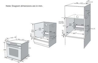 MULTIFUNCTION OVEN 60cm 82L