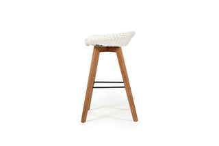 Oceanic Outdoor Backless Counter Stool - White