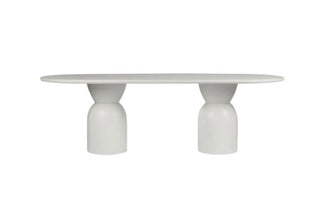 Olive Dining Table Oval 240cm White