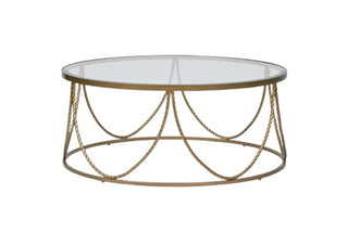 Palais Round Coffee Table Gold