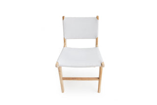 Nash Leather Side Chair - White