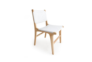 Nash Leather Side Chair - White