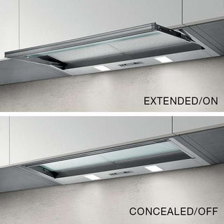 CONCEALED SLIDE OUT RANGEHOOD 90CM