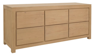 Amsterdam 6-Drawer Solid White Cedar Wood Dresser - Preorder