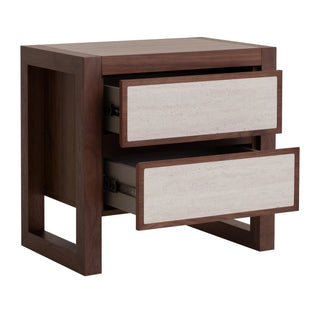 Ebba Bedside Table - Walnut