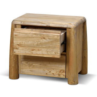 Varika 55cm Bedside Table - Natural