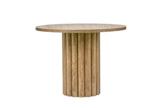 Sass Oak Round Dining Table Natural 100cm