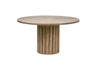 Sass Oak Round Dining Table Natural 140cm