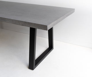 Savannah 2.0m Rectangular Dining Table - Grey & Black