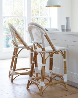 Coastal Haven Counter Stool - White