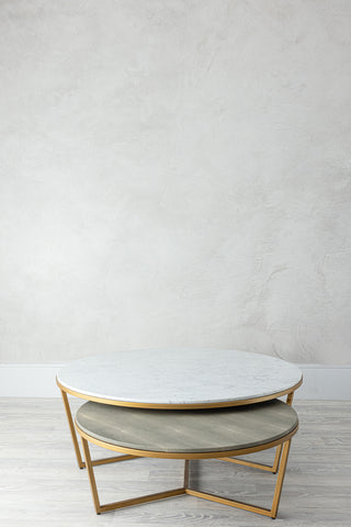 Camden Marble Round Coffee Table - 120cm